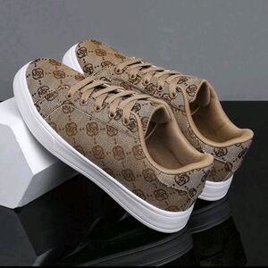 Men's Brown Patterned Sneakers